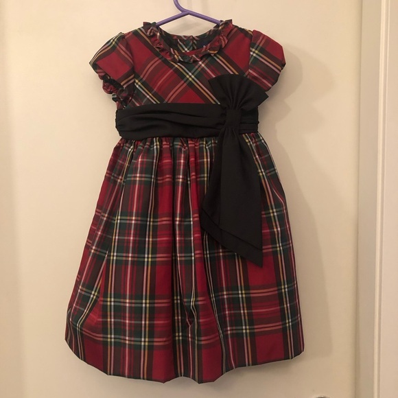 Ralph Lauren Christmad Holiday Party Red Tartan Dress 24M - Picture 2 of 8